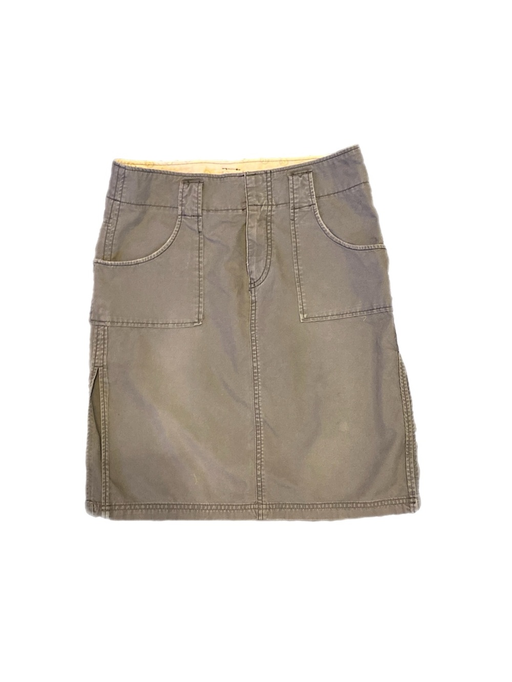 American Eagle Outfitters Olive Utility Mini Skirt